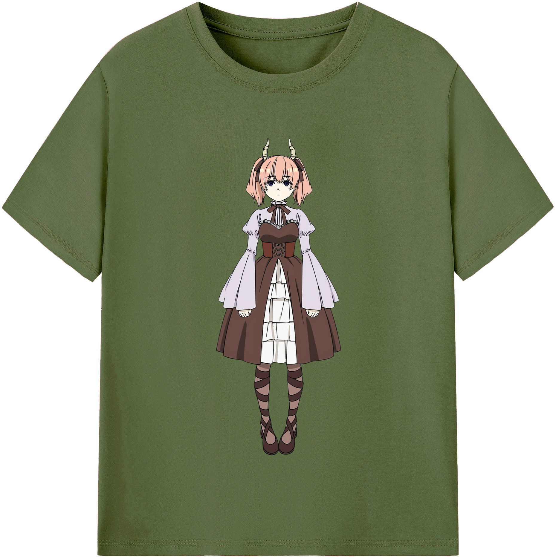 （画像用） 葬送のフリーレン Frieren 綿100％半袖Tシャツ（フロントプリント）